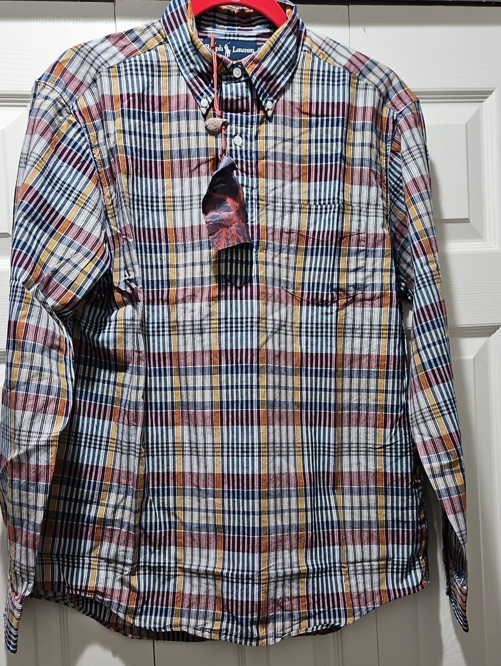 Men's 3/4 Button Down Long Sleeve Shirt